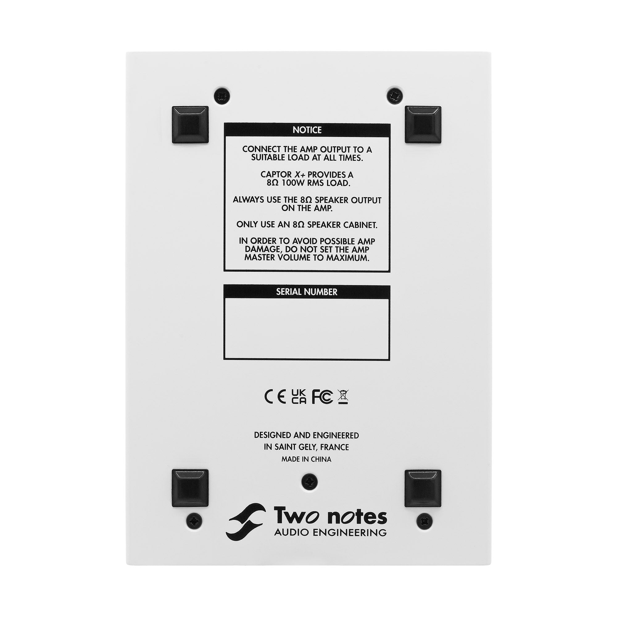 Two Notes Torpedo Captor X+ (8Ω) - Load box, attenuatore, Simulatore, IR loader e Stereo Expander