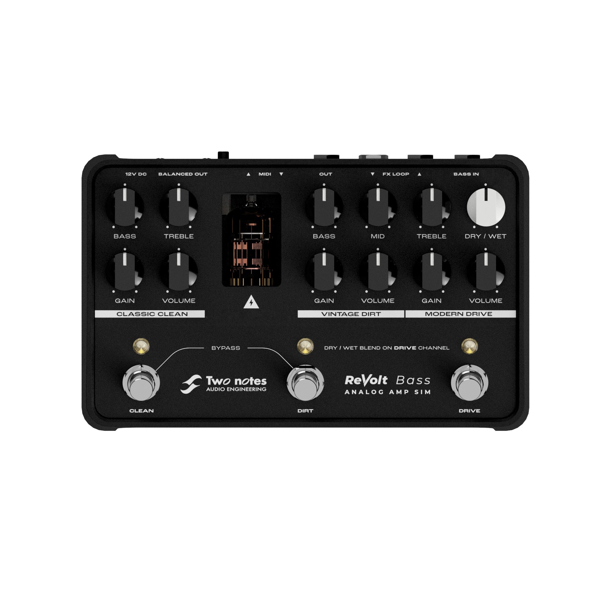 Two Notes REVOLT BASS - Preamplificatore valvolare analogico a 3 canali