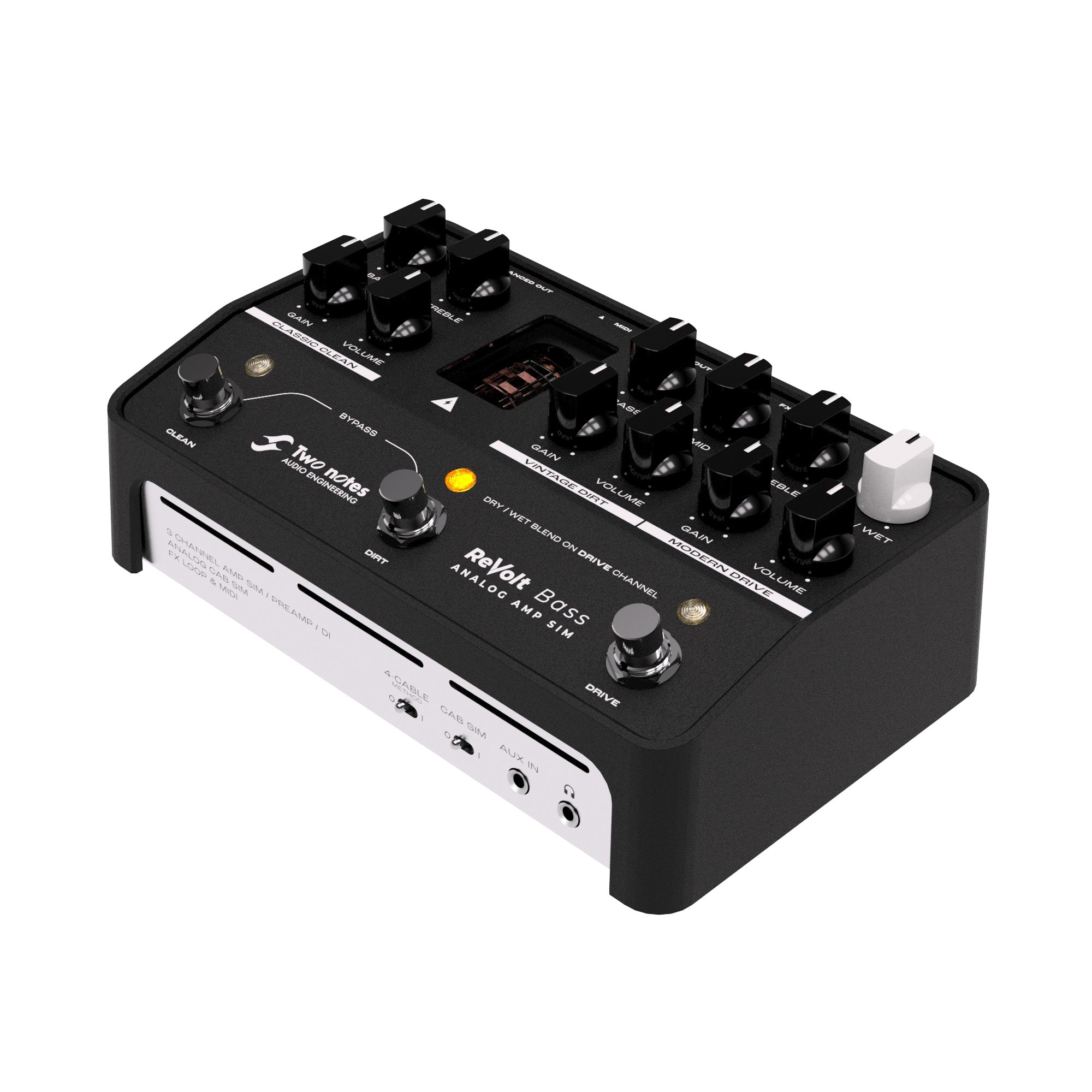 Two Notes REVOLT BASS - Preamplificatore valvolare analogico a 3 canali