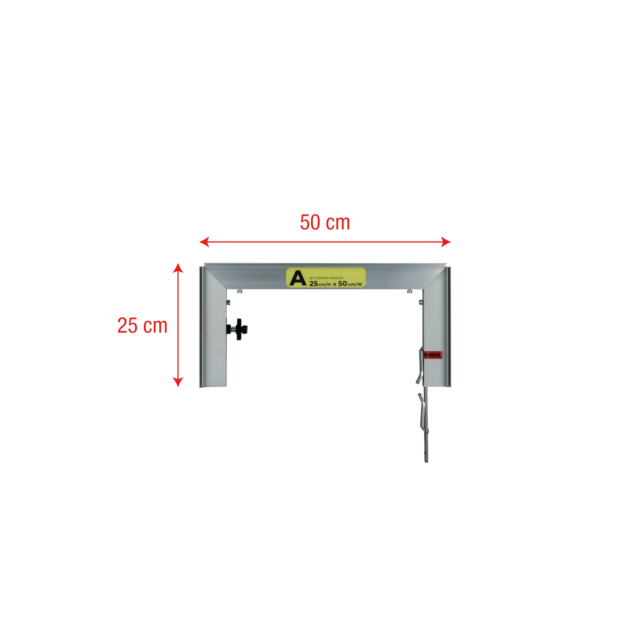 WENTEX SET Frame - A Module 25 x 50 cm (H x W) 25 x 50 cm (A x L)
