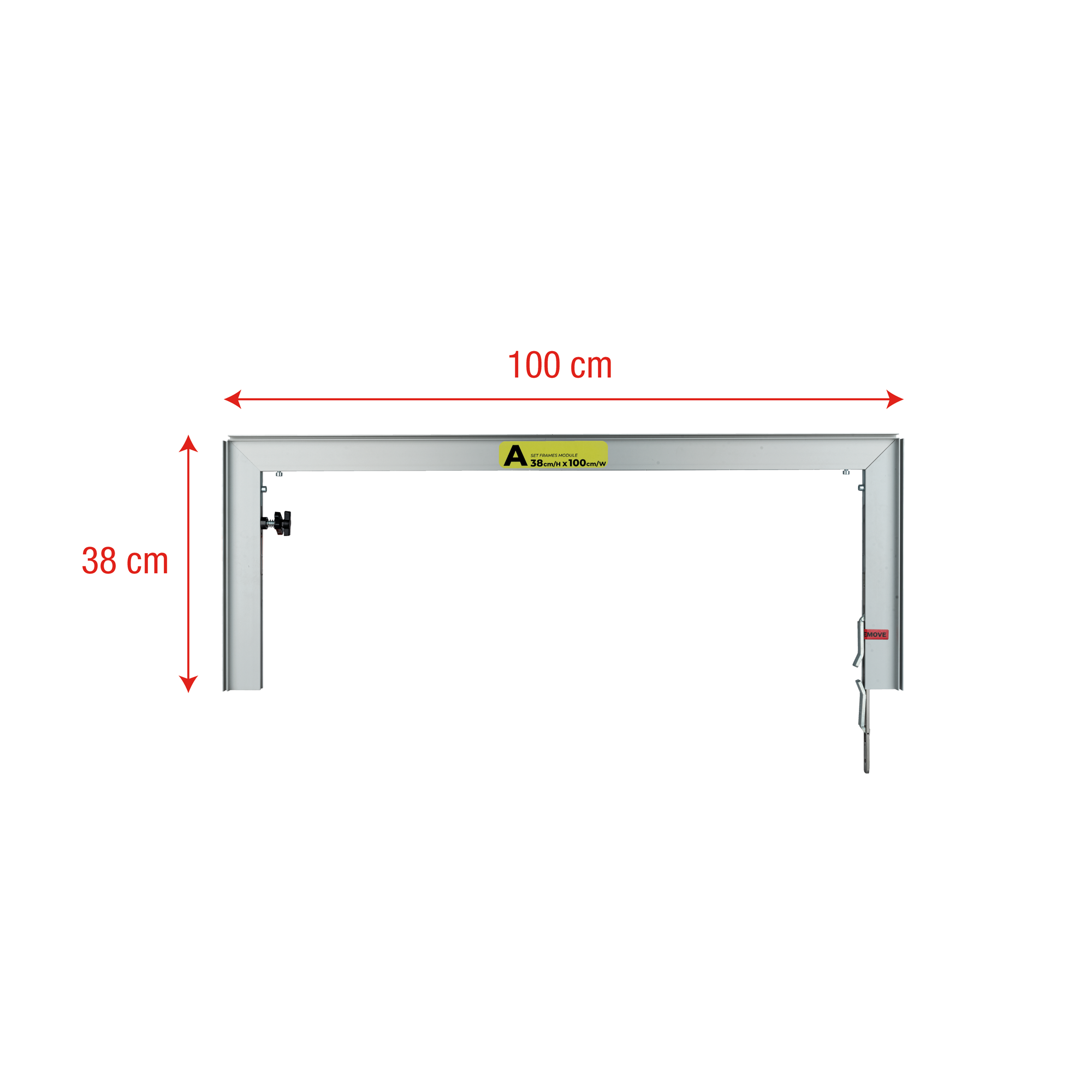 WENTEX SET Frame - A Module 38 x 100 cm (H x W) 38 x 100 cm (A x L)
