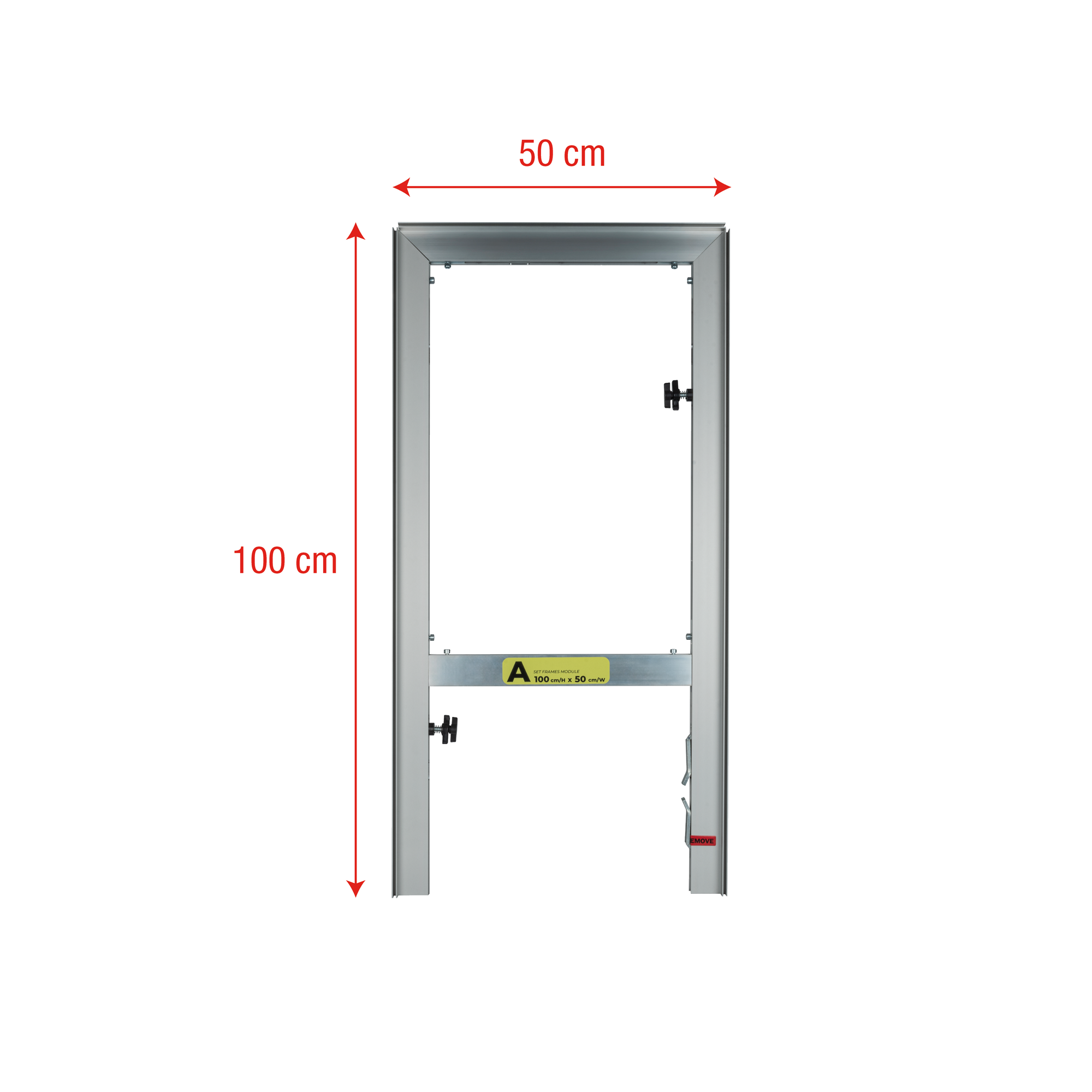 WENTEX SET Frame - A Module 100 x 50 cm (H x W) 100 x 50 cm (A x L)
