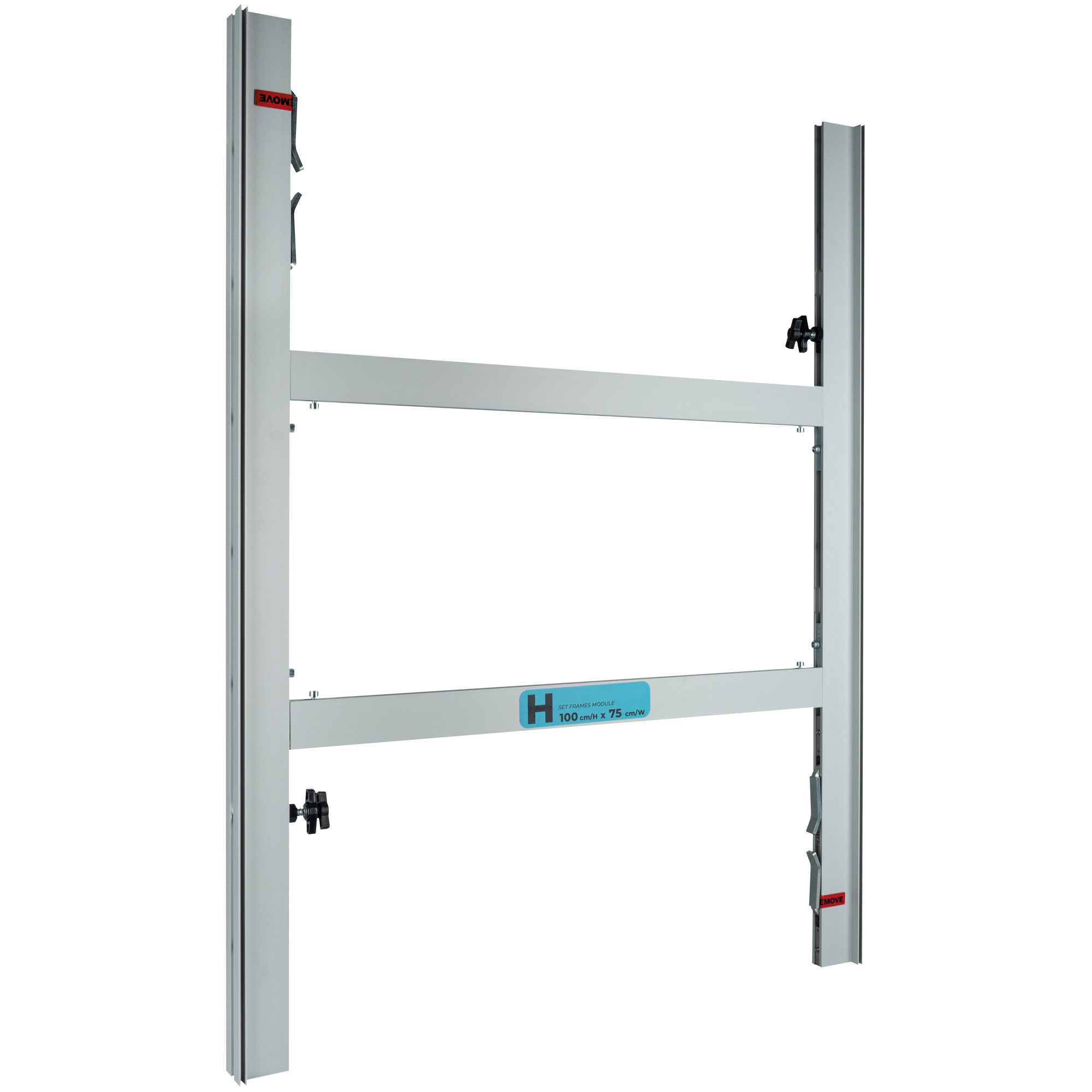 WENTEX SET Frame - H Module 100 x 75 cm (H x W) - extension piece 100 x 75 cm (A x L) - pezzo di estensione