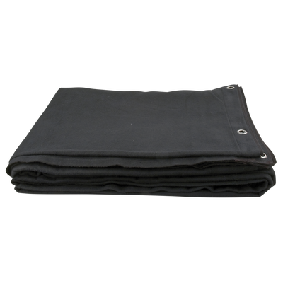 SHOWGEAR Backdrop Stagemolton 320 g/m² Black - 600 x 450 cm (W x H) Colore nero - 600 x 450 cm (L x H)