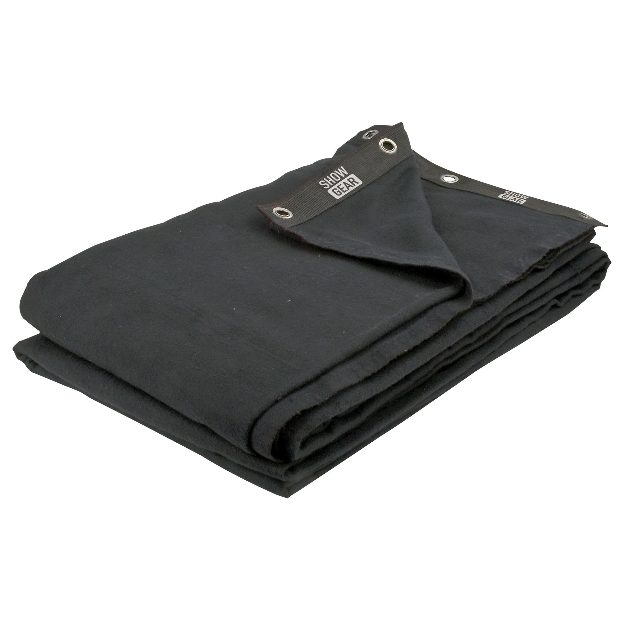 SHOWGEAR Backdrop Stagemolton 320 g/m² Black - 600 x 600 cm (W x H) Colore nero - 600 x 600 cm (L x H)