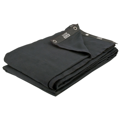 SHOWGEAR Backdrop Stagemolton 320 g/m² Black - 600 x 600 cm (W x H) Colore nero - 600 x 600 cm (L x H)