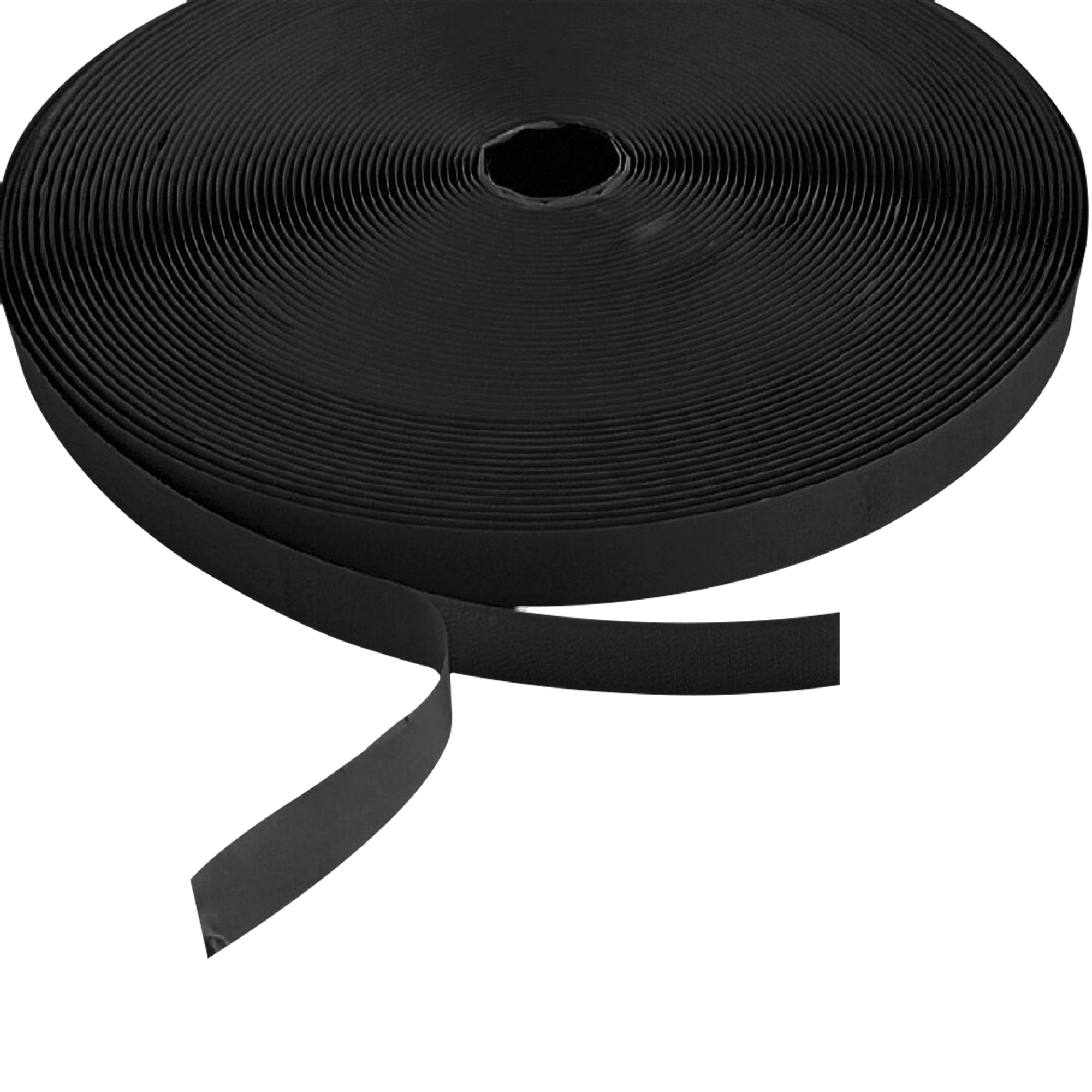 SHOWGEAR Hook and Loop Tape - Hook Side Black - 20 mm x 25 m - self-adhesive Negro - 20 mm x 25 m - autoadesivo