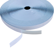 SHOWGEAR Hook and Loop Tape - Hook Side Grey - 20 mm x 25 m - self-adhesive Grigio - 20 mm x 25 m - autoadesivo
