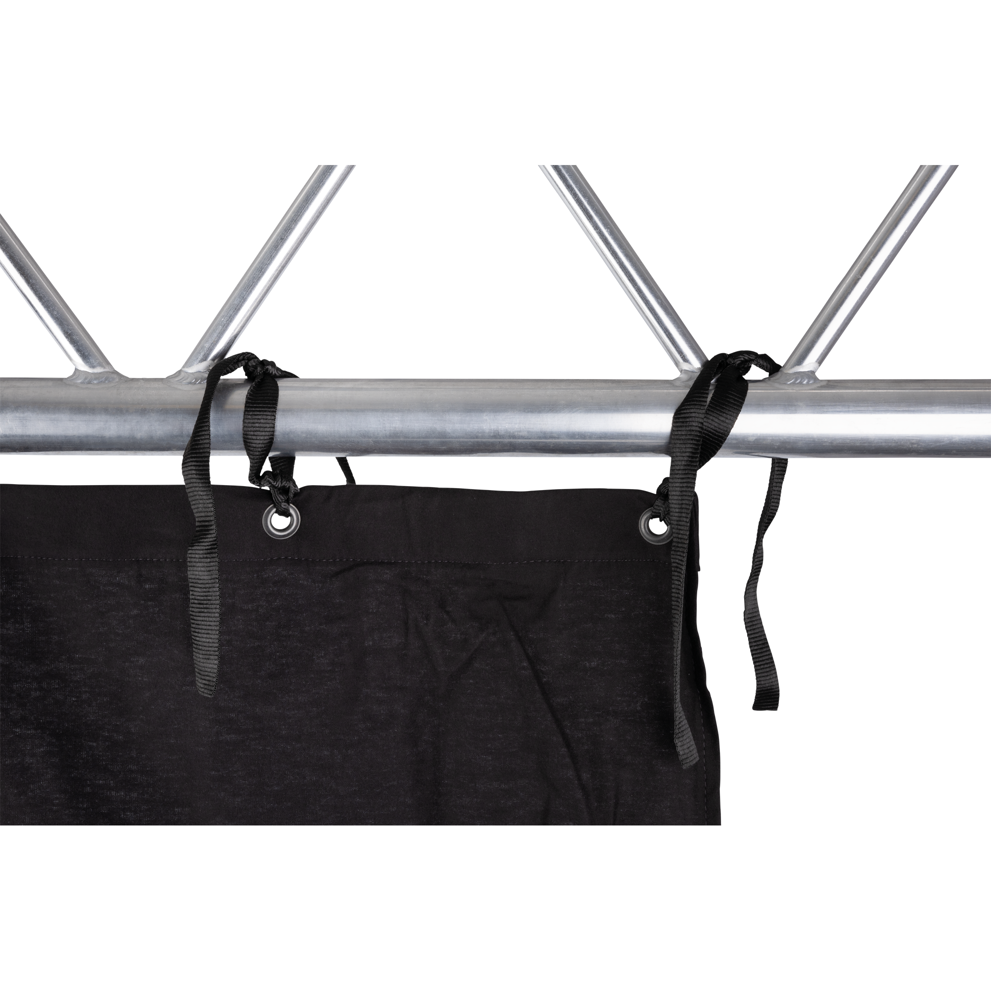 WENTEX Tie Ribbon for Backdrops 10 pieces - black 10 pezzi - nero
