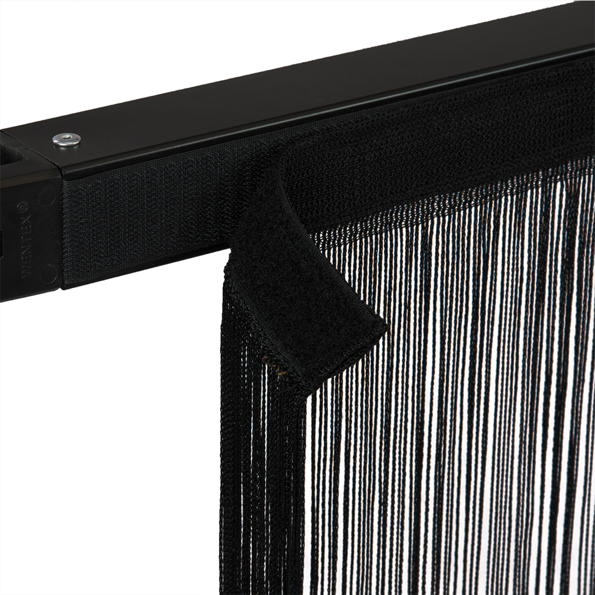 WENTEX String Curtain Black, 220 gram/m² 4m, Black 300 x 400 cm (L x H) - non plissettato