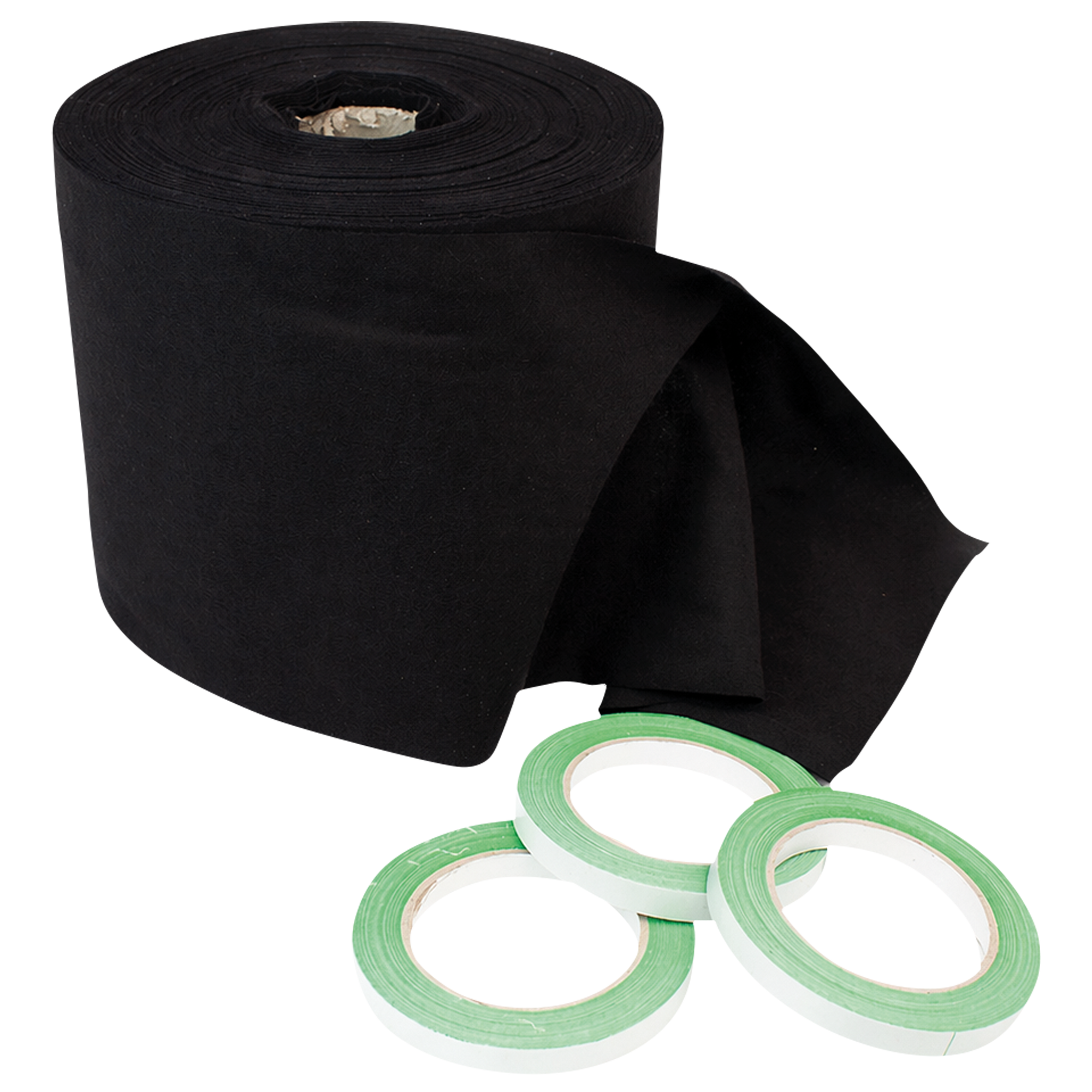 SHOWGEAR Deko Molton 160 g/m² Bolt 0,2m, 30m Nero - 0,2 x 30 m (L x L)