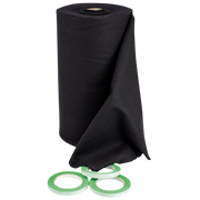 SHOWGEAR Deko Molton 160 g/m² Bolt 0,4m, 30m Nero - 0,4 x 30 m (L x L)