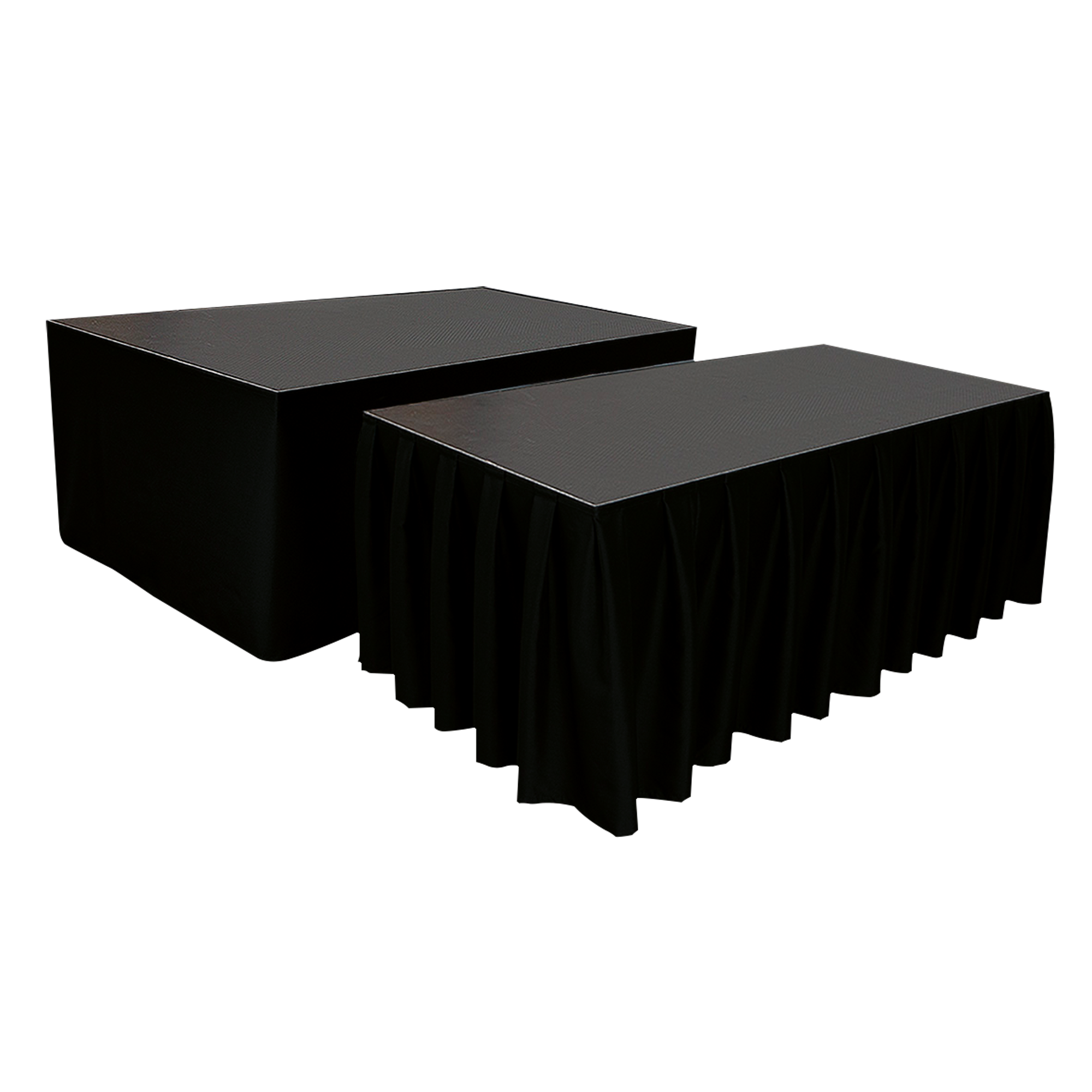 WENTEX Stage Skirt MCS 300 g/m² 0,2m Colore nero - 620 x 20 cm (L x A) - non plissettato