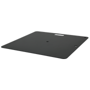 WENTEX Base Plate - Powder coated 350 x 300 mm (W x L) - 4 kg - black 350 x 300 mm (L x l) - 4 kg - nero
