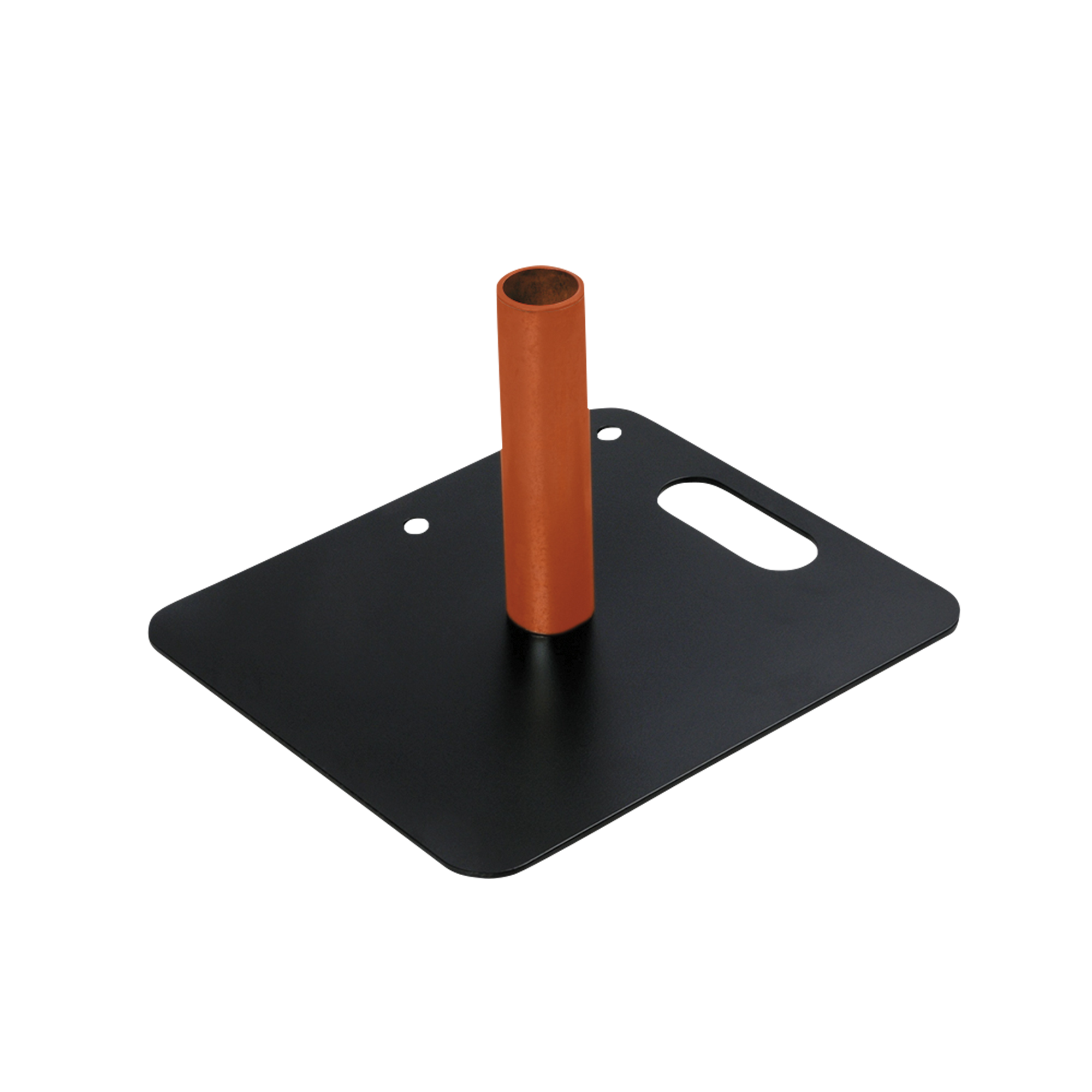 WENTEX Base Plate - Powder coated 350 x 300 mm (W x L) - 4 kg - black 350 x 300 mm (L x l) - 4 kg - nero