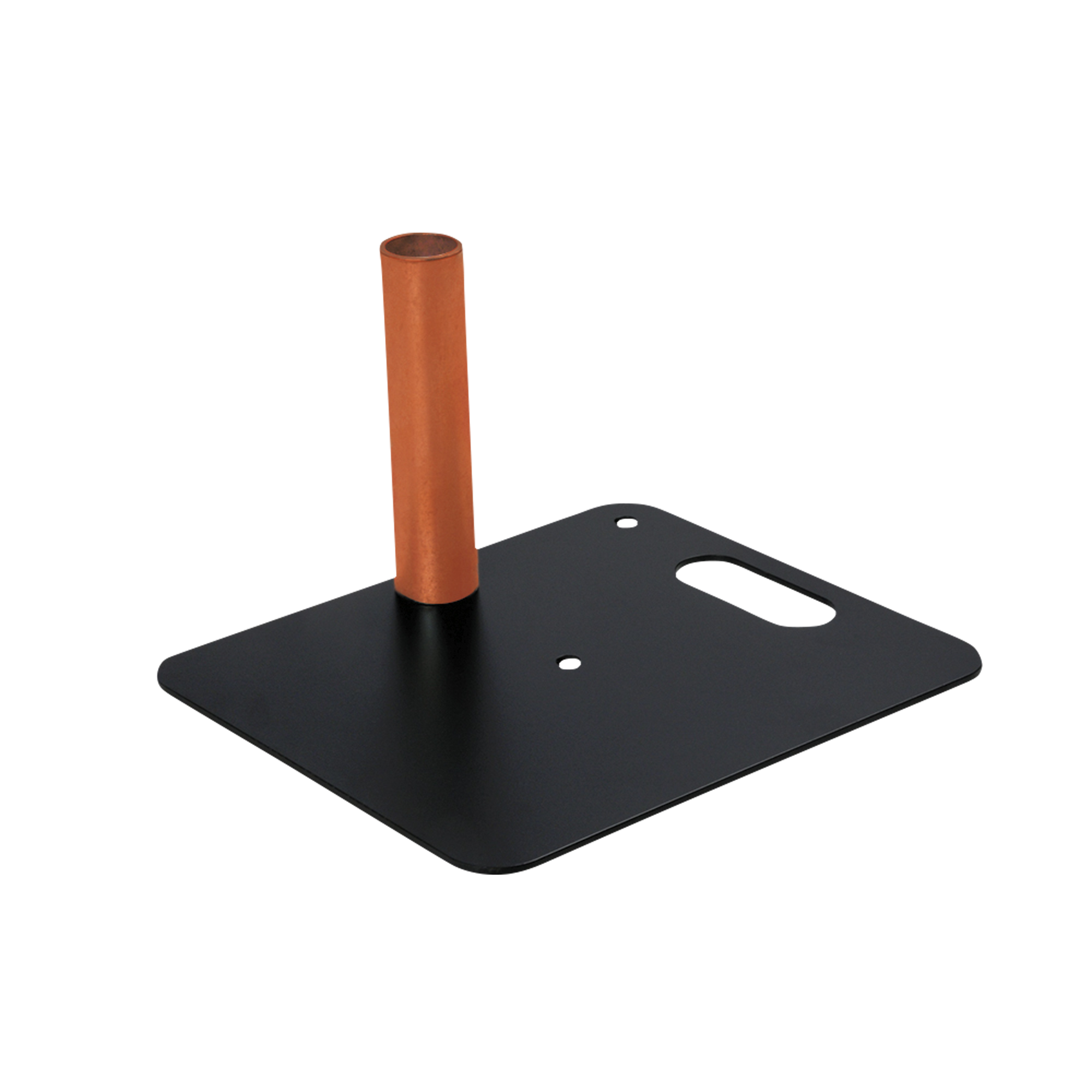 WENTEX Base Plate - Powder coated 350 x 300 mm (W x L) - 4 kg - black 350 x 300 mm (L x l) - 4 kg - nero