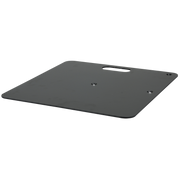 WENTEX Base Plate - Powder coated 450 x 450 mm (W x L) - 8 kg - black 450 x 450 mm (L x l) - 8 kg - nero