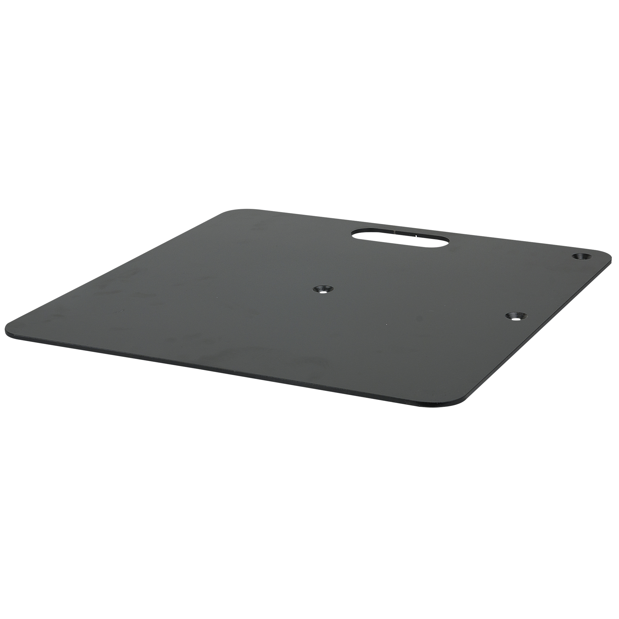 WENTEX Base Plate - Powder coated 450 x 450 mm (W x L) - 8 kg - black 450 x 450 mm (L x l) - 8 kg - nero