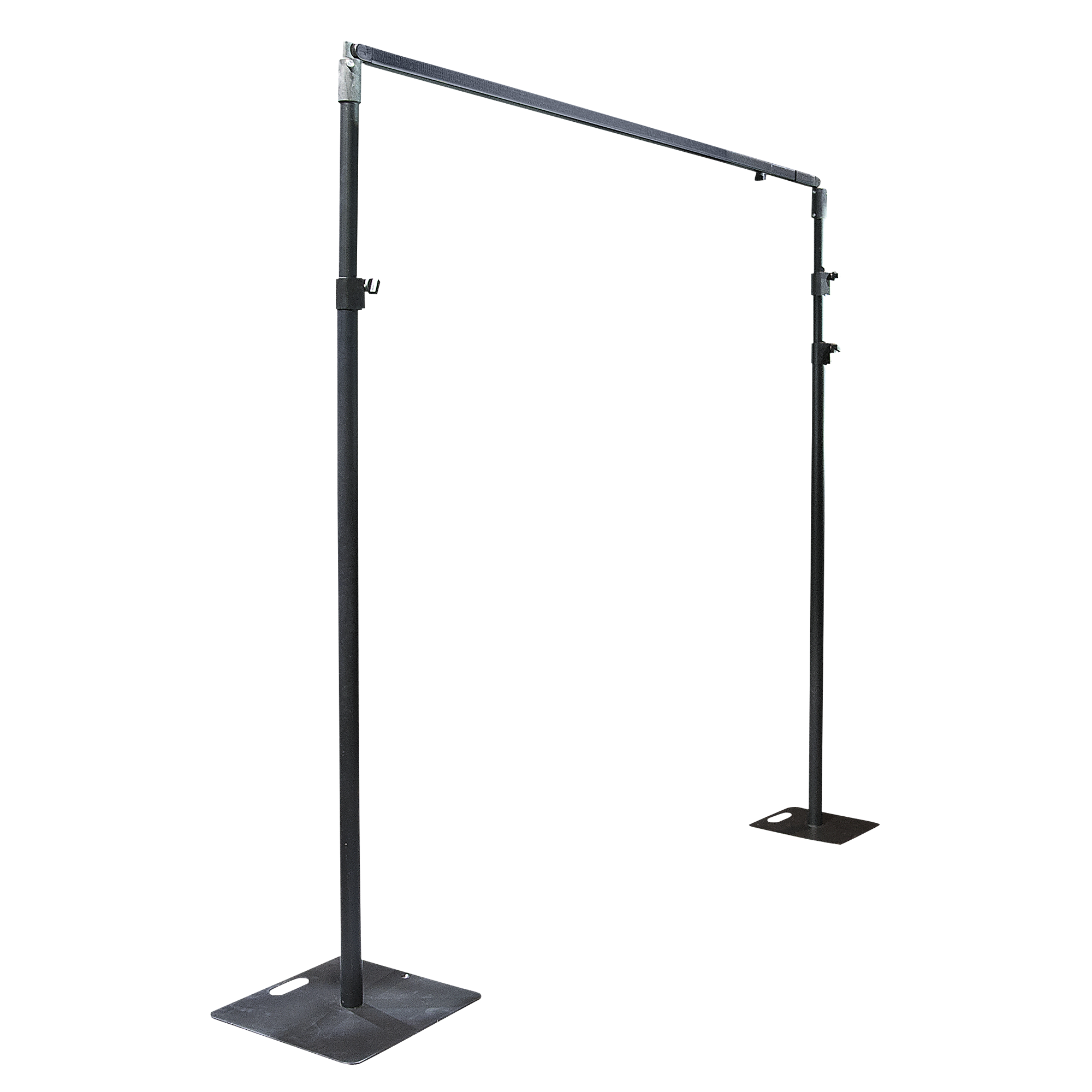 WENTEX Base Plate - Powder coated 450 x 450 mm (W x L) - 8 kg - black 450 x 450 mm (L x l) - 8 kg - nero