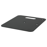 WENTEX Base Plate - Powder coated 600 x 600 mm (W x L) - 14 kg - black 600 x 600 mm (L x l) - 14 kg - nero
