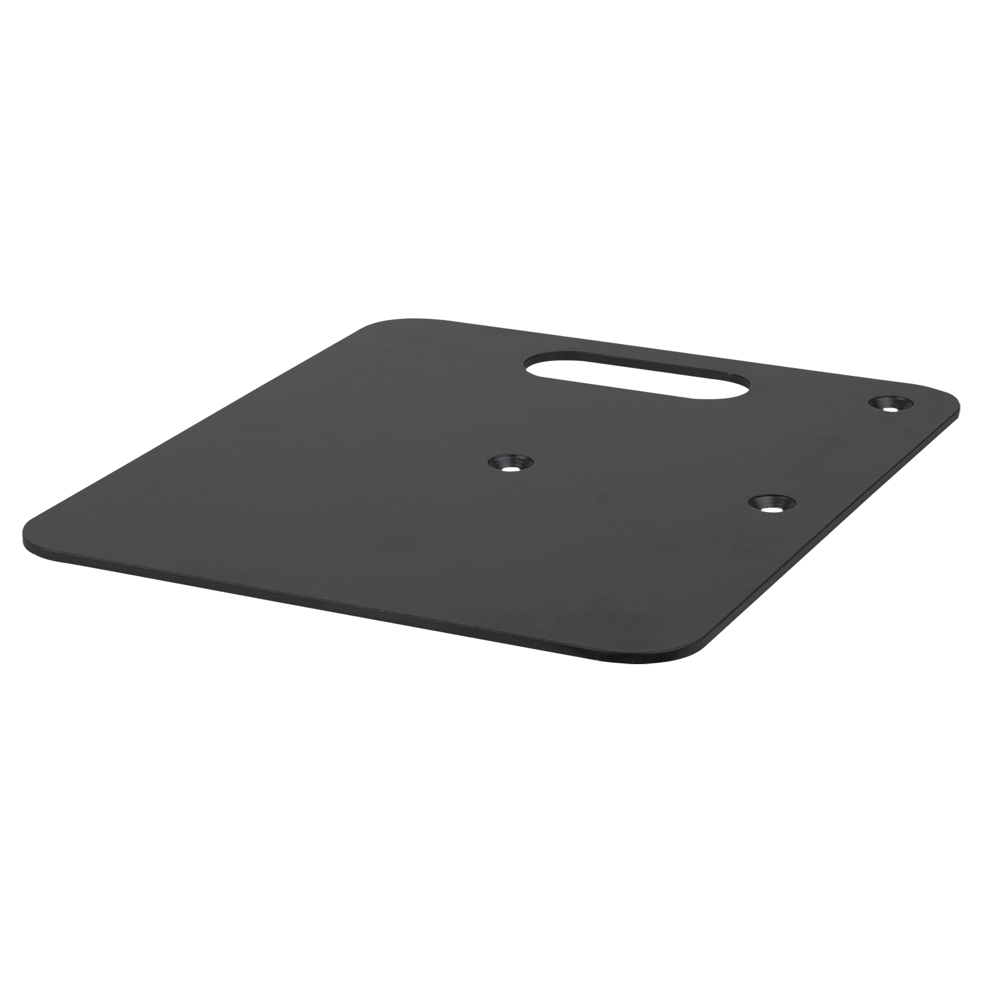 WENTEX Base Plate - Powder coated 600 x 600 mm (W x L) - 14 kg - black 600 x 600 mm (L x l) - 14 kg - nero