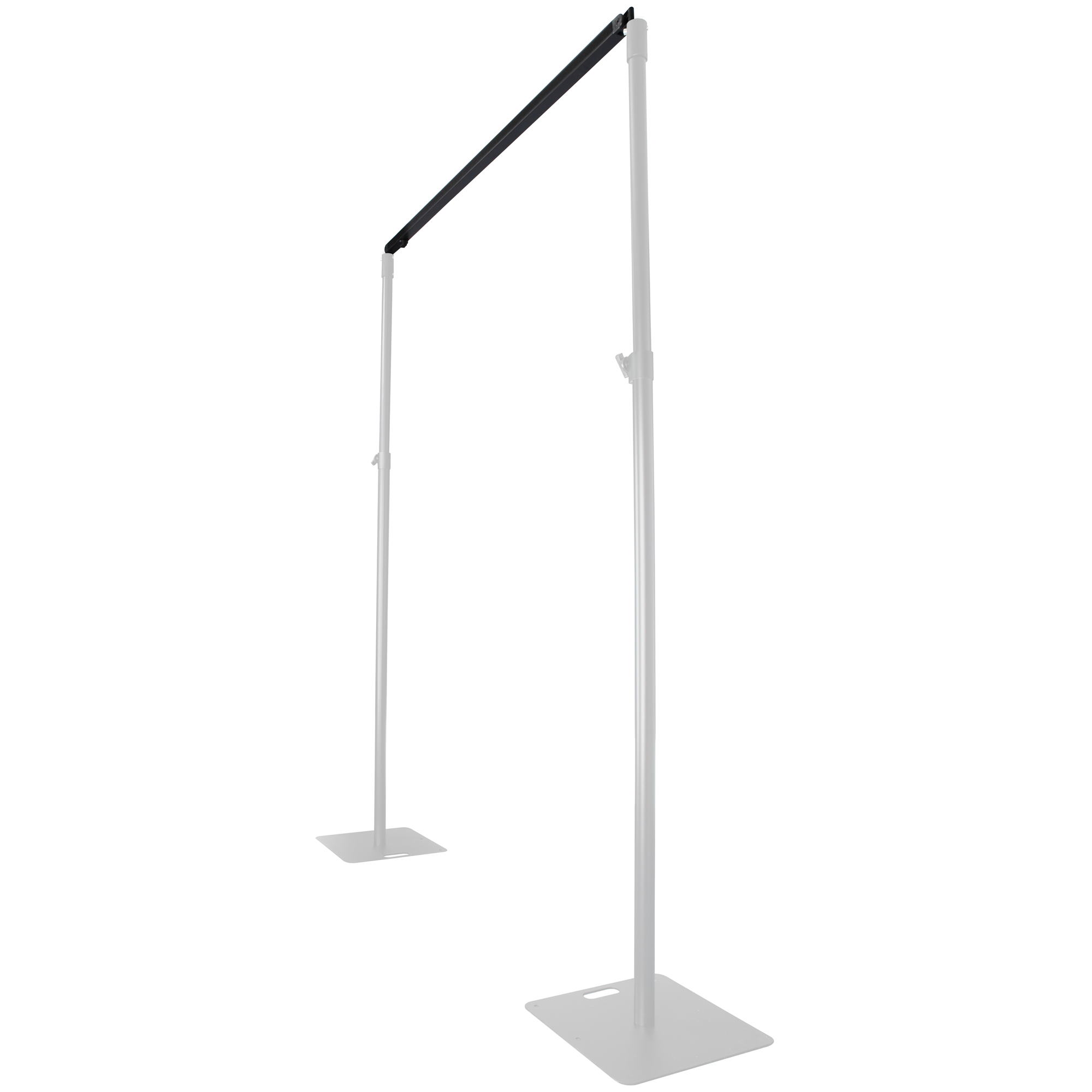 WENTEX Telescopic Drape Support 120 - 180 cm (L) - black 120 - 180 cm (l) - nero