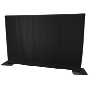 WENTEX P&D Curtain MGS 175 g/m² Black - 280 x 120 cm (W x H) - unpleated Colore nero - 280 x 120 cm (L x H) - non plissettato