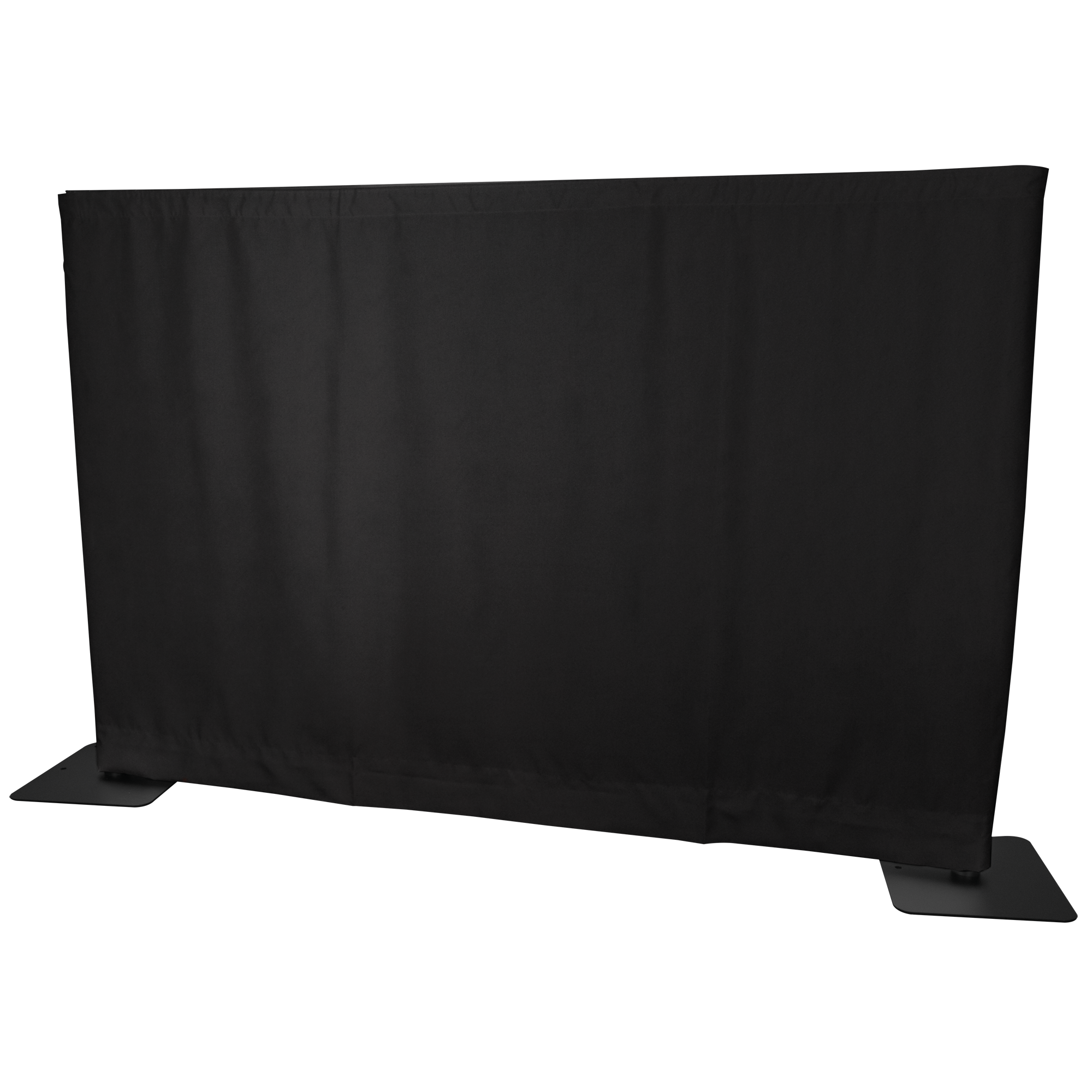WENTEX P&D Curtain MGS 175 g/m² Black - 280 x 120 cm (W x H) - unpleated Colore nero - 280 x 120 cm (L x H) - non plissettato