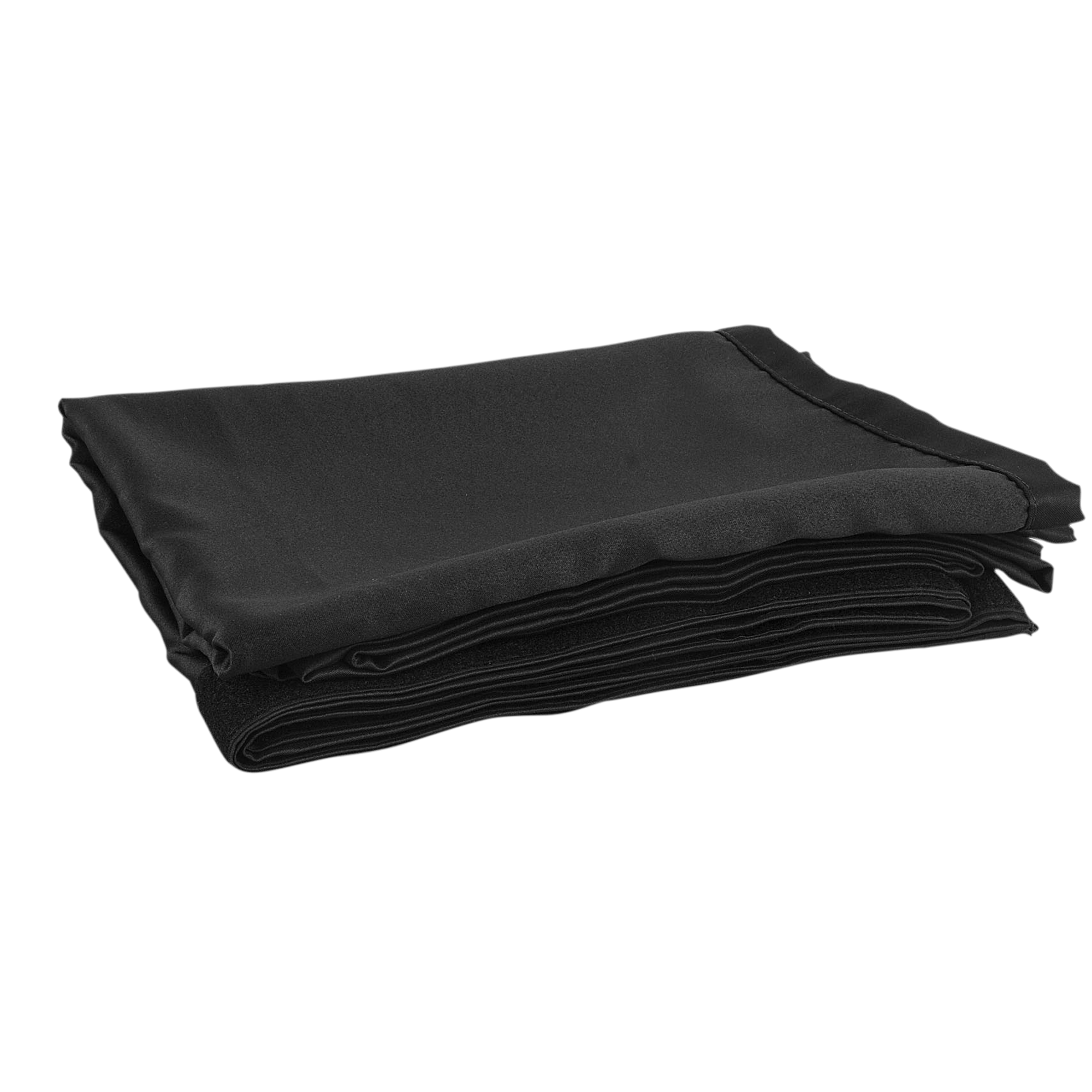 WENTEX P&D Curtain MGS 175 g/m² Black - 330 x 250 cm (W x H) - pleated Colore nero - 330 x 250 cm (L x H) - plissettato