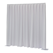 WENTEX P&D Curtain MGS 175 g/m² White - 330 x 500 cm (W x H) - pleated Colore bianco - 330 x 500 cm (L x H) - plissettato