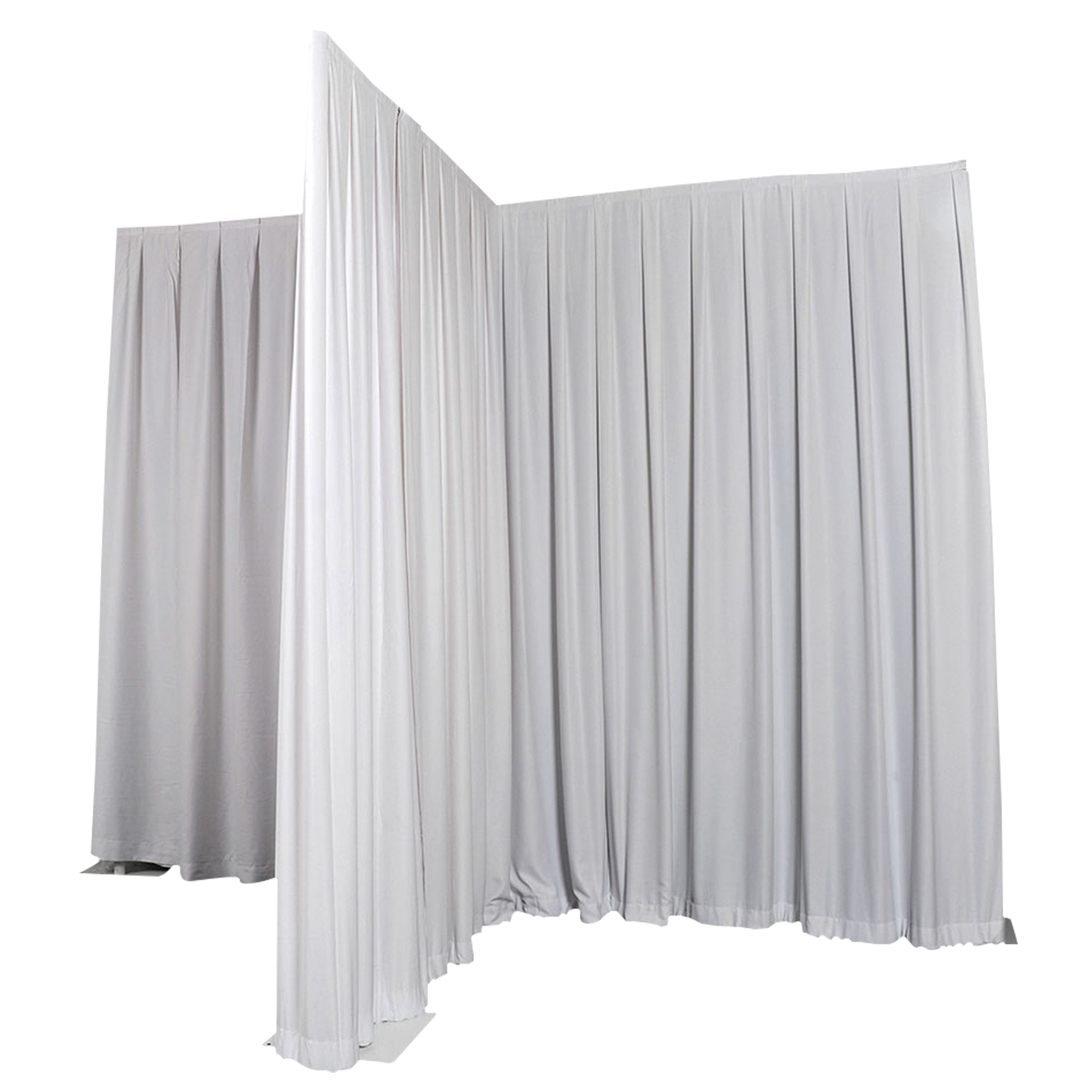 WENTEX P&D Curtain MGS 175 g/m² White - 330 x 500 cm (W x H) - pleated Colore bianco - 330 x 500 cm (L x H) - plissettato