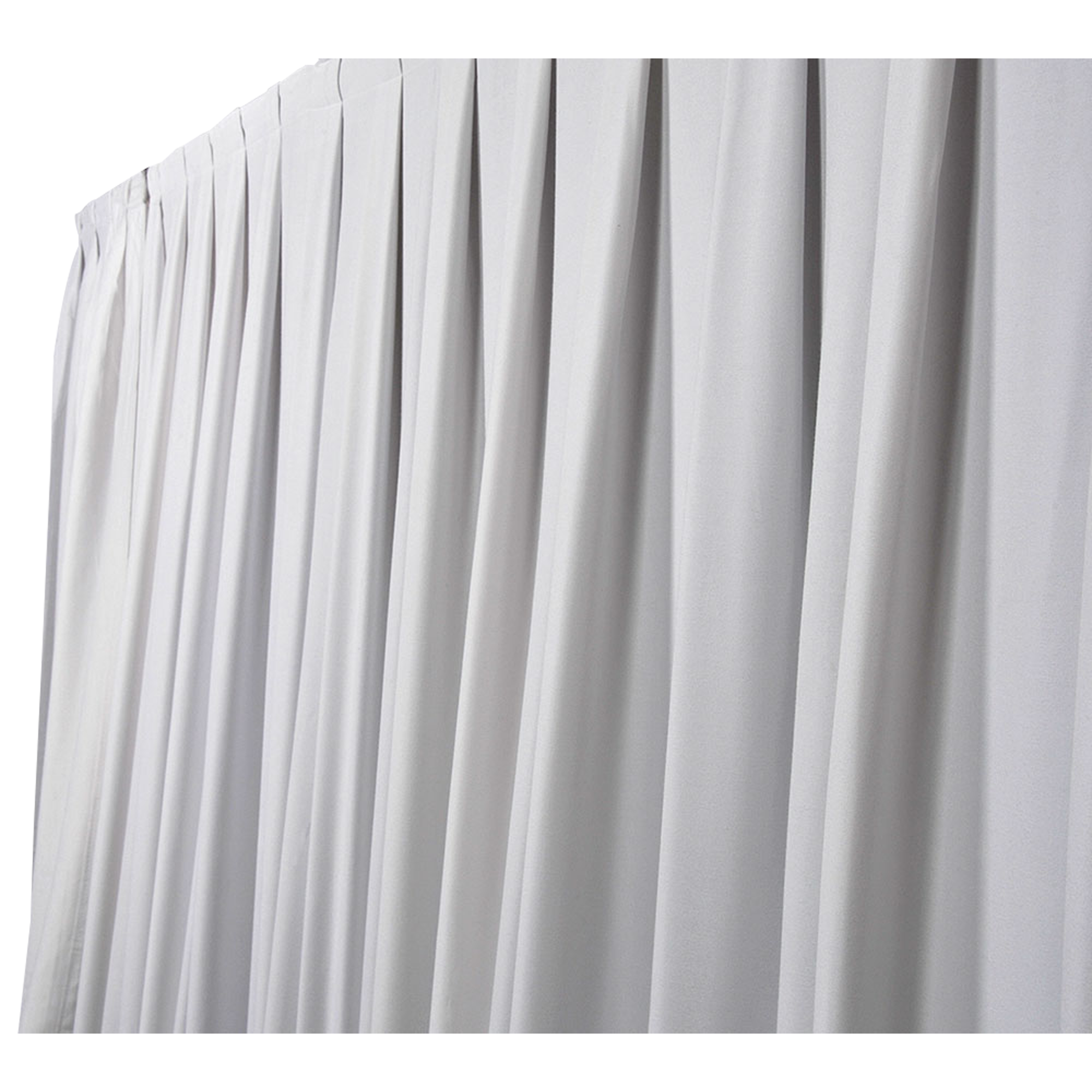 WENTEX P&D Curtain MGS 175 g/m² White - 330 x 500 cm (W x H) - pleated Colore bianco - 330 x 500 cm (L x H) - plissettato