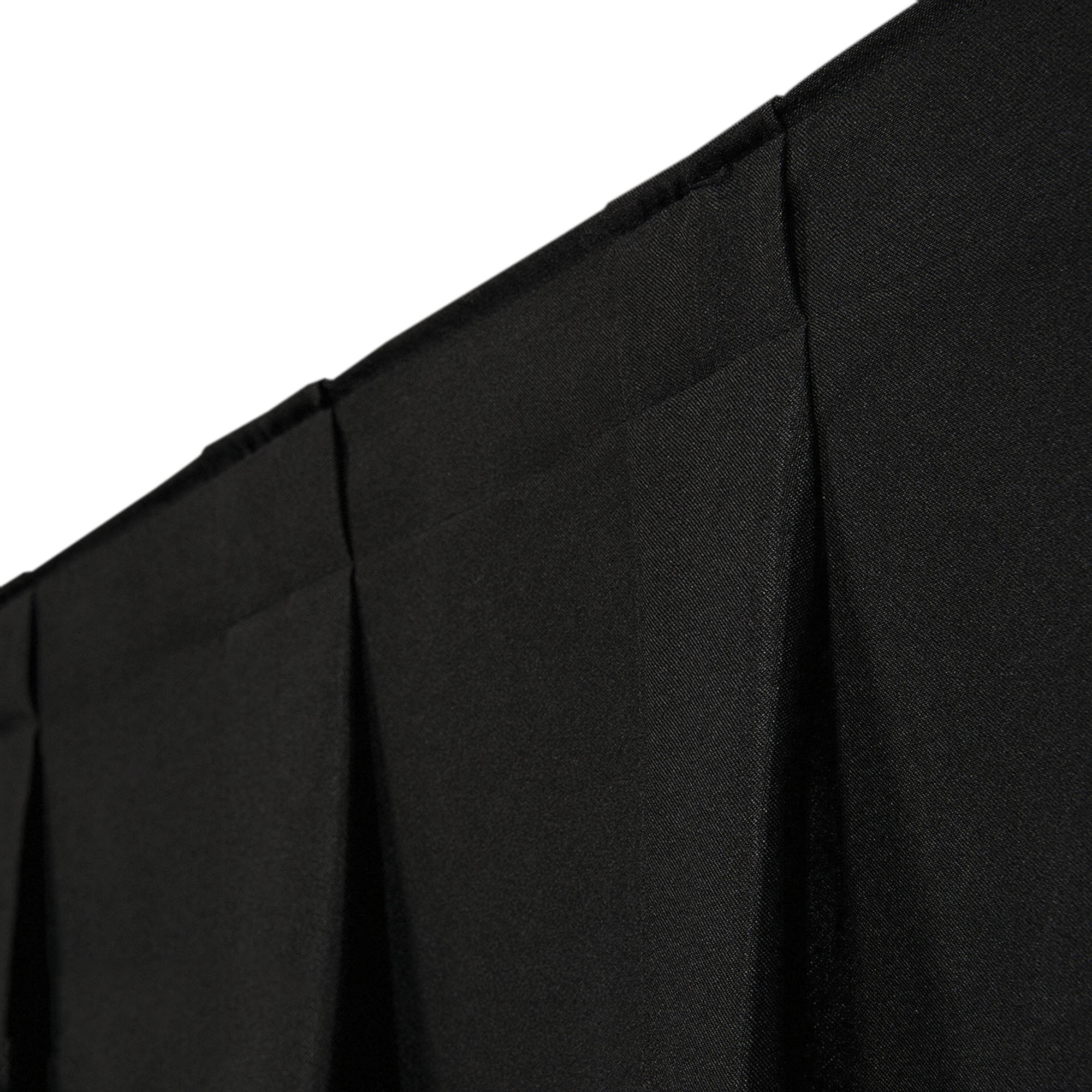 WENTEX P&D Curtain MGS 175 g/m² Black - 330 x 500 cm (W x H) - pleated Colore nero - 330 x 500 cm (L x H) - plissettato
