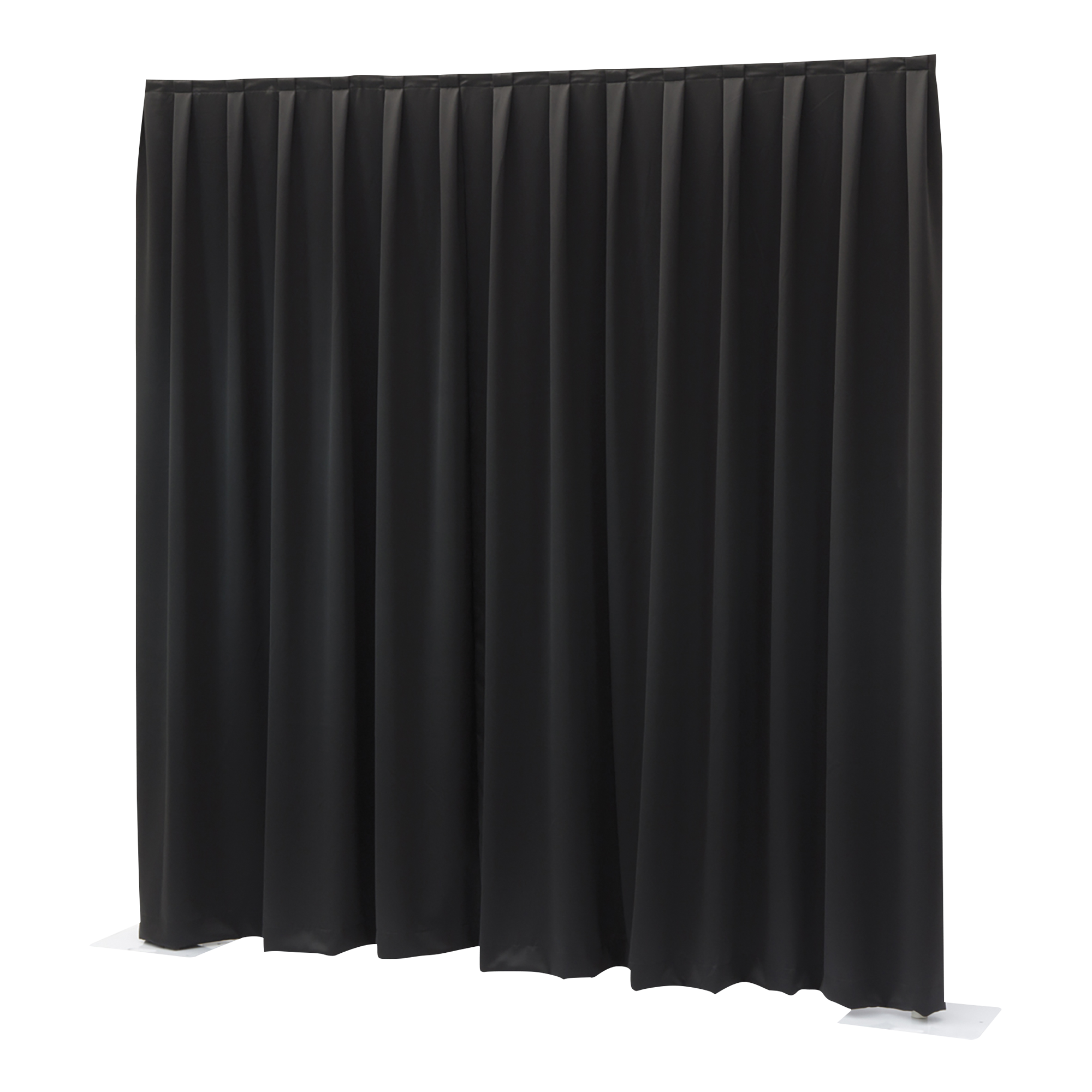 WENTEX P&D Curtain Dimout 260 g/m² Black - 330 x 300 cm (W x H) - pleated Colore nero - 330 x 300 cm (L x H) - plissettato