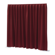 WENTEX P&D Curtain Dimout 260 g/m² Red - 330 x 300 cm (W x H) - pleated Colore rosso - 330 x 300 cm (L x H) - plissettato