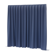 WENTEX P&D Curtain Dimout 260 g/m² Blue - 330 x 300 cm (W x H) - pleated Colore blu - 330 x 300 cm (L x H) - plissettato