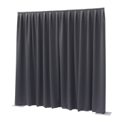 WENTEX P&D Curtain Dimout 260 g/m² Dark Grey - 330 x 300 cm (W x H) - pleated Colore grigio scuro - 330 x 300 cm (L x H) - plissettato