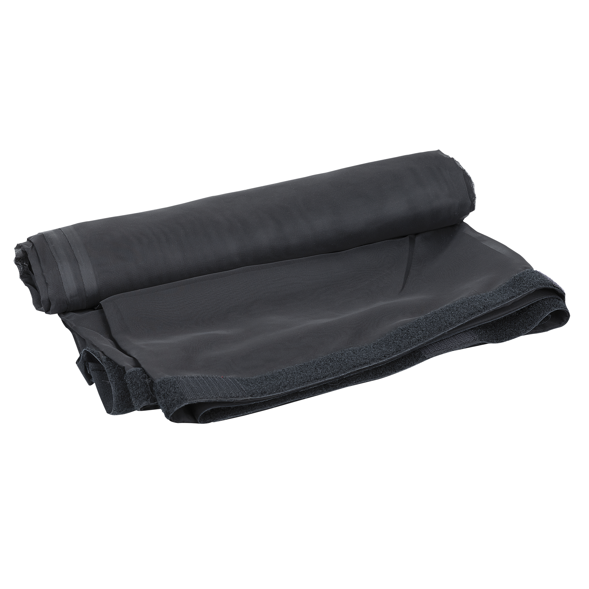 SHOWGEAR Voile CS Curtain, 55 g/m² Black - 300 x 300 cm (W x H) - unpleated Nero - 300 x 300 cm (L x H) - non plissettato
