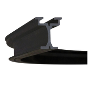 WENTEX Eurotrack - Corner 90° - Black R=500 mm R=500mm