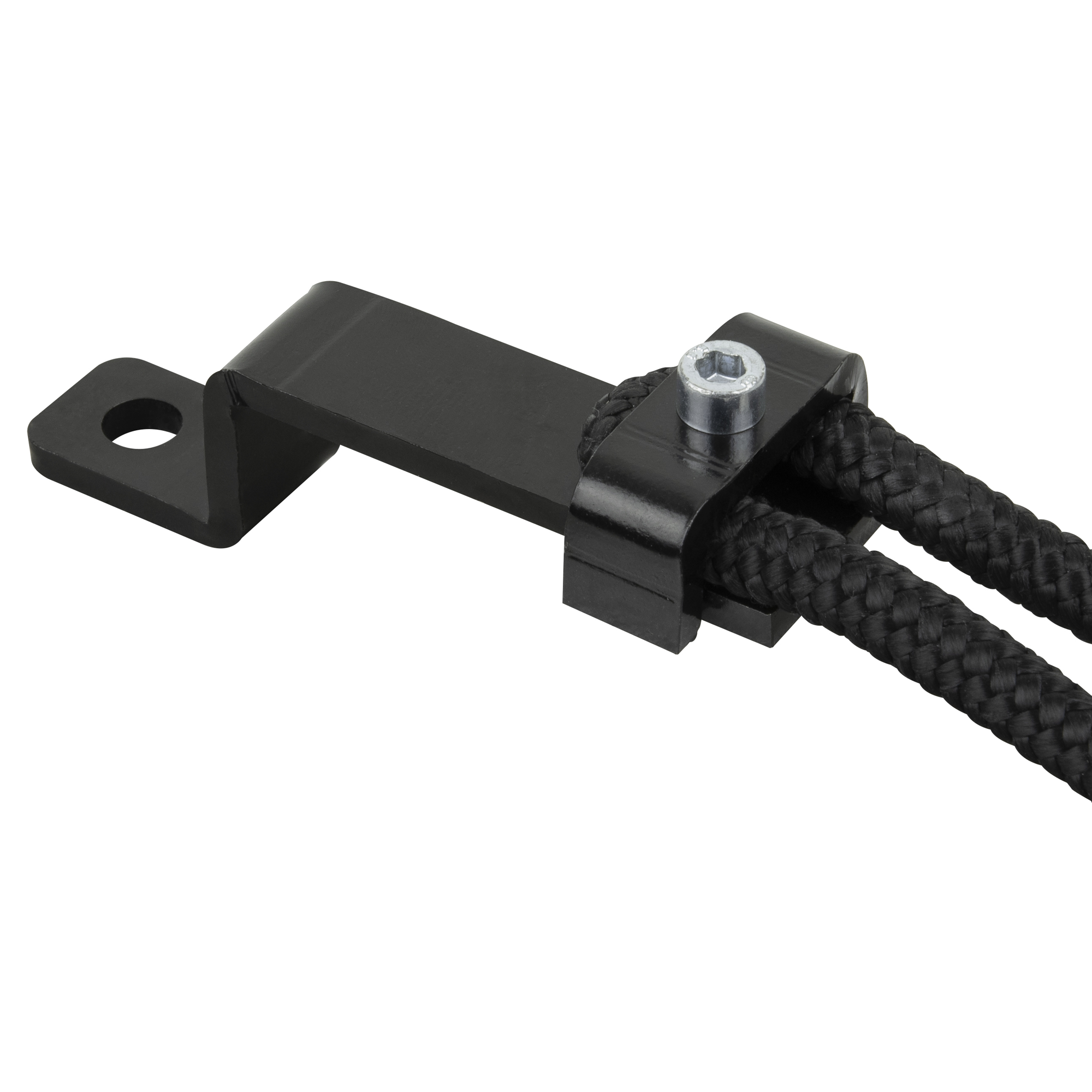 WENTEX Eurotrack - Rope Connector straight for Heavy Duty Runner - black per Runner, funzionamento intensivo, colore: Nero