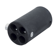 WENTEX 4-way Connector Replacement Ø40.6 mm Black Nero