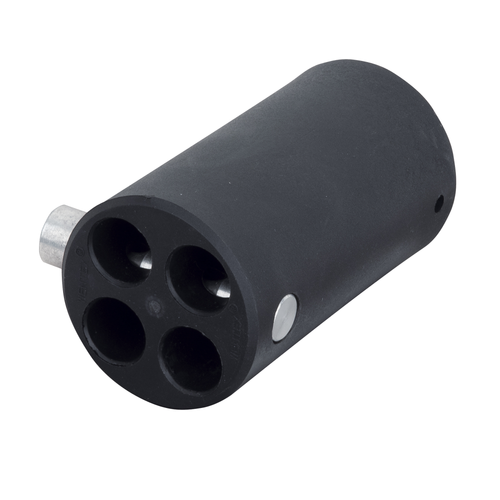 WENTEX 4-way Connector Replacement Ø35 mm Black Nero