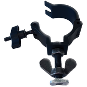 WENTEX Eurotrack Halfcoupler with Black Bolt M10x35 and Sliding Nut Aluminium - black Alluminio - nero
