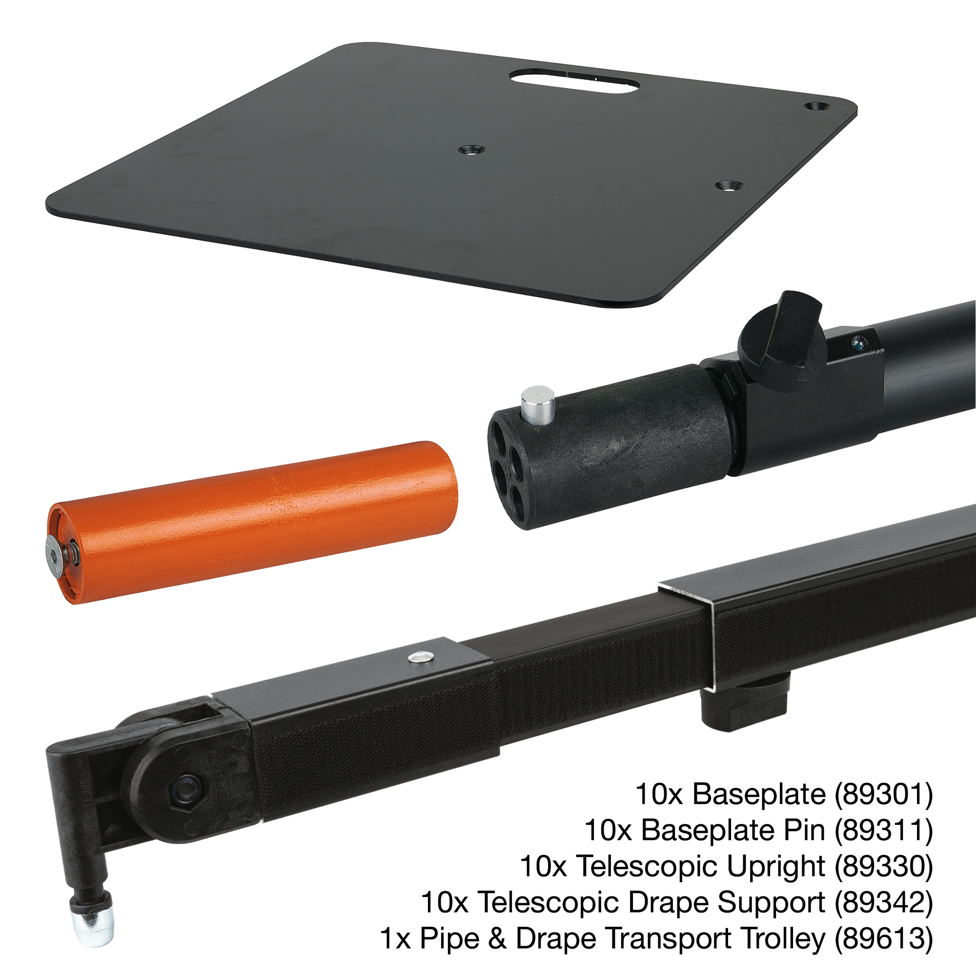 WENTEX P&D Transport Trolley with Full Hardware Set 3m 3 m - senza tende