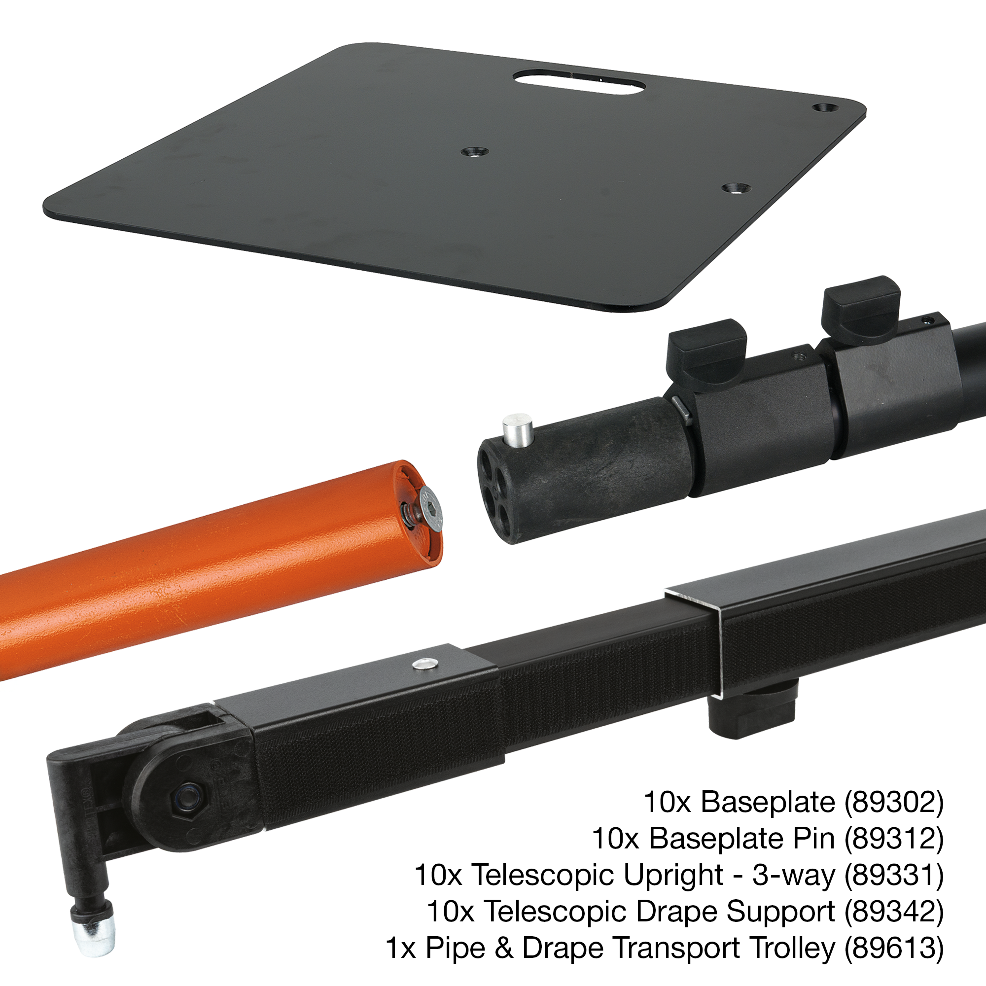 WENTEX P&D Transport Trolley with Full Hardware Set 4,2m 4 m - senza tende