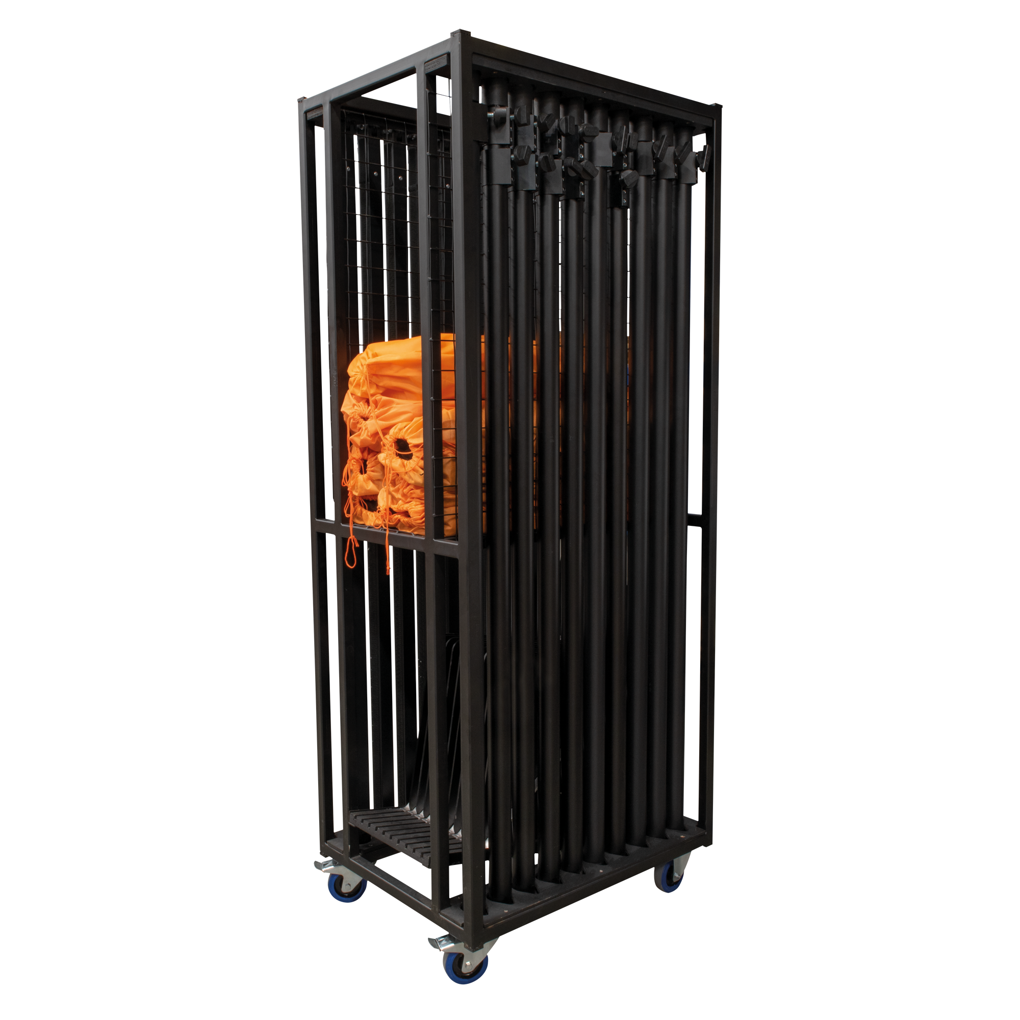 WENTEX Pipe & Drape Transport Trolley For 27 m of curtains plus support gear Per un totale di 27 m di tende più il materiale di fissaggio