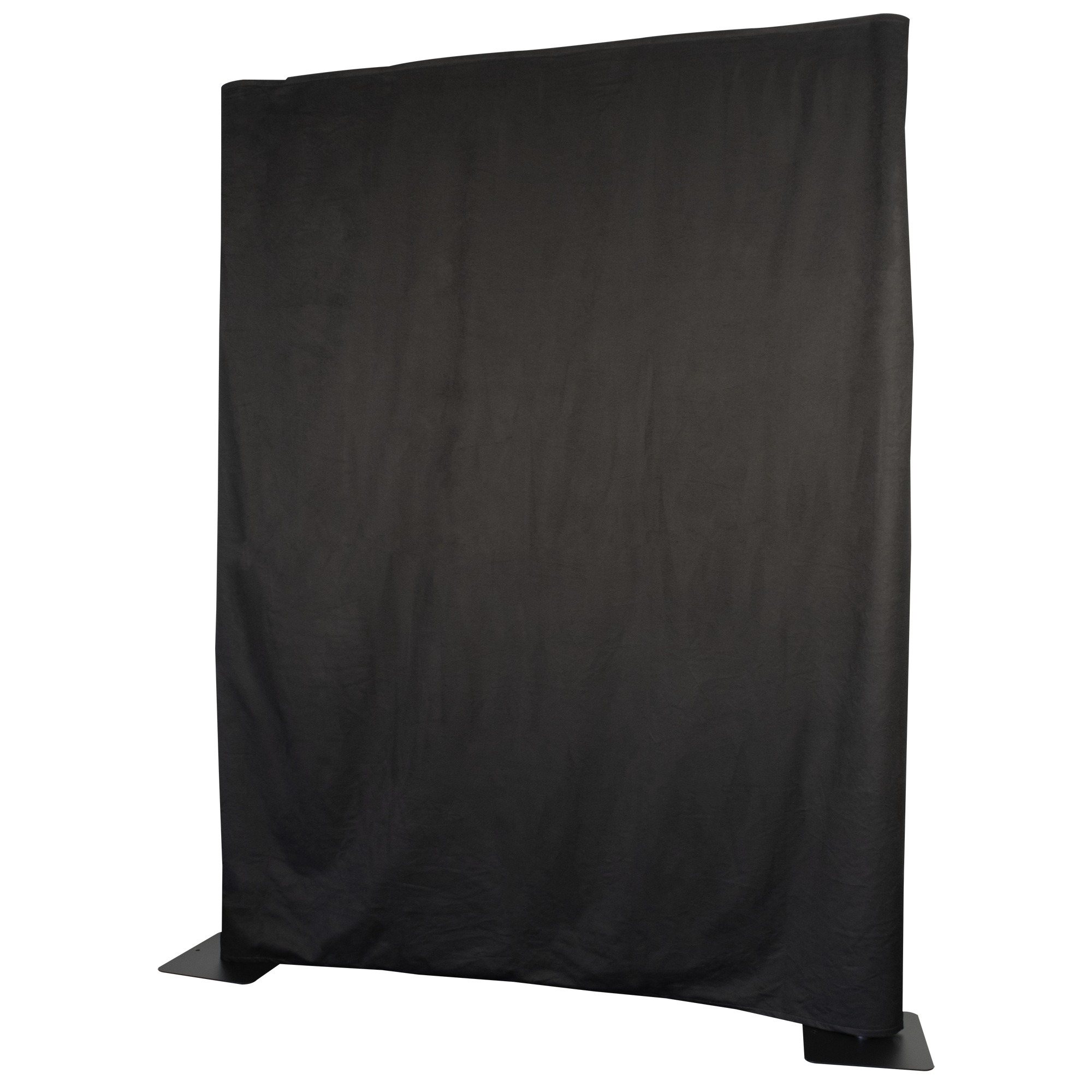 WENTEX P&D Curtain Molton 300 g/m² Black - 400 x 250 cm (W x H) - unpleated Colore nero - 400 x 250 cm (L x A) - non plissettato