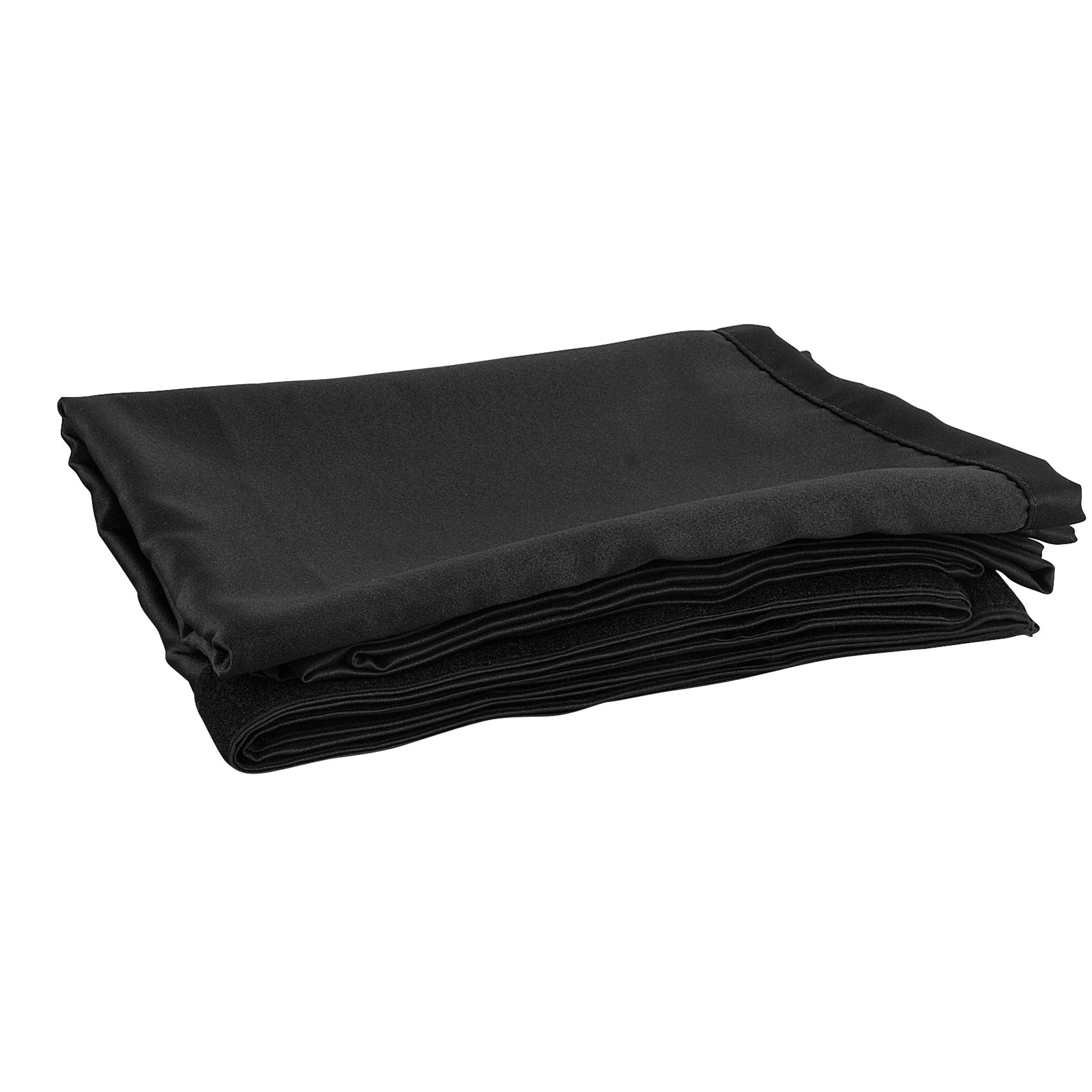 WENTEX P&D Curtain Molton 300 g/m² Black - 330 x 300 cm (W x H) - unpleated Colore nero - 330 x 300 cm (L x H) - non plissettato