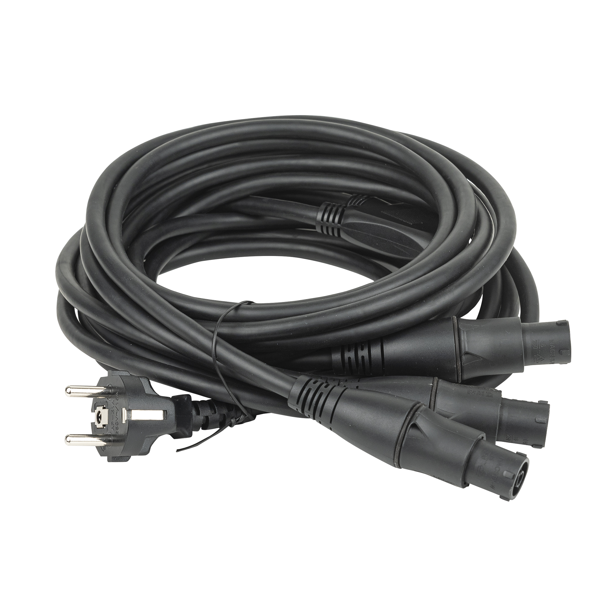 DAP Schuko to powerCON TRUE1 TOP split 3-way 5 m 5 m