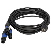 DAP Schuko to Neutrik powerCON splitter 3-way 5 m 5 m